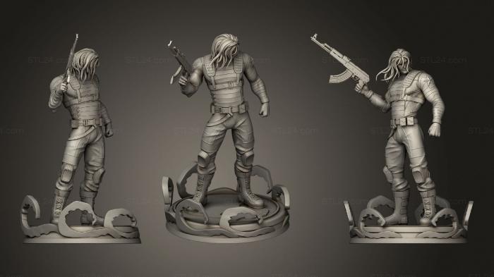 Figurines heroes, monsters and demons (Winter, STKM_3840) 3D models for cnc